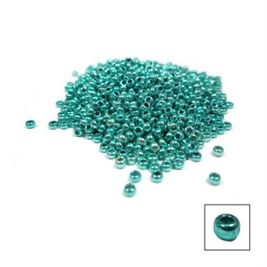 Glass Seed Beads - Metallic Green