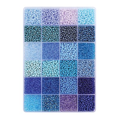 Bead Box - Glass Seed Beads 8/0 - Mix 6