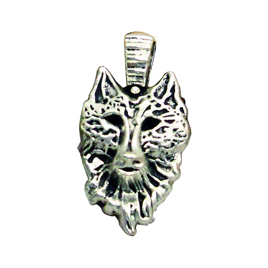 Silver Wolf Head (10 Pieces)